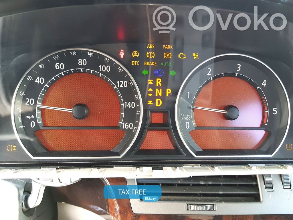 BMW 7 E65 E66 Speedometer (instrument cluster) 