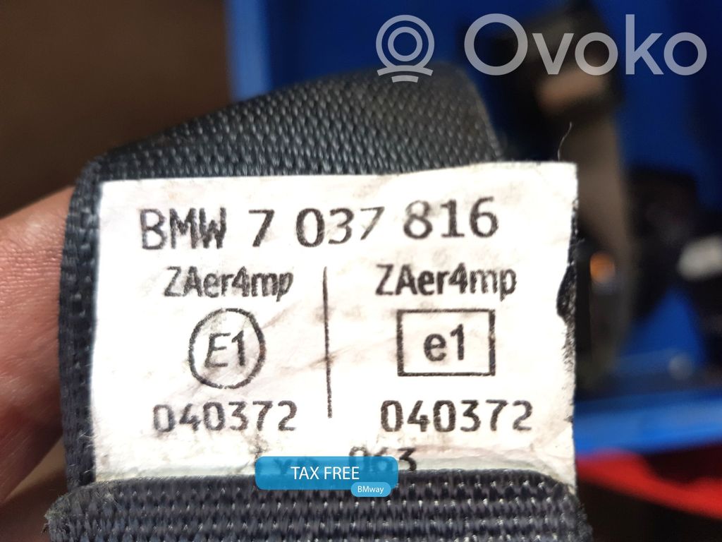 BMW 7 E65 E66 Cinturón delantero 