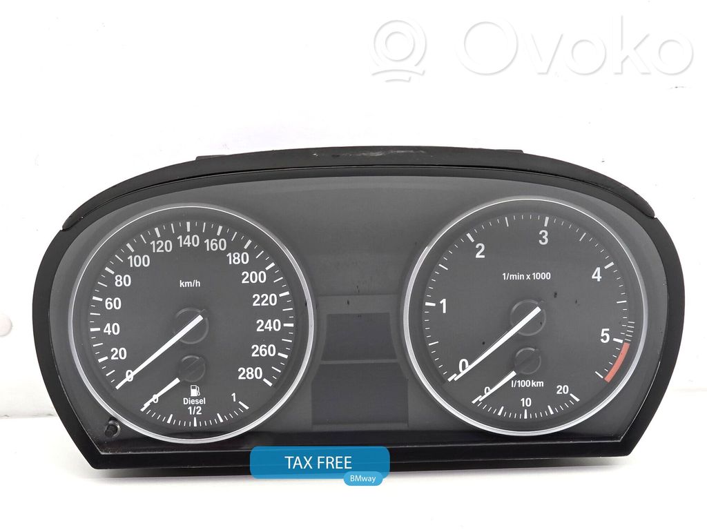 BMW 3 E90 E91 Geschwindigkeitsmesser Cockpit 