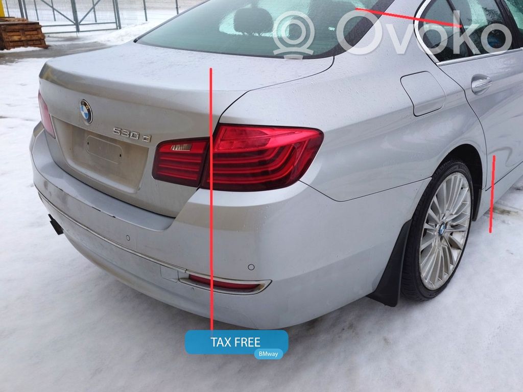 BMW 5 F10 F11 Takakulmapaneeli 