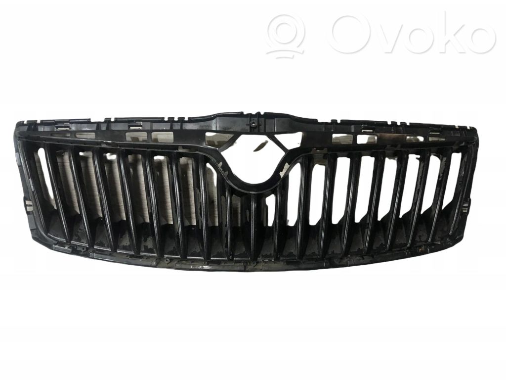 Skoda Octavia Mk2 (1Z) Maskownica / Grill / Atrapa górna chłodnicy 