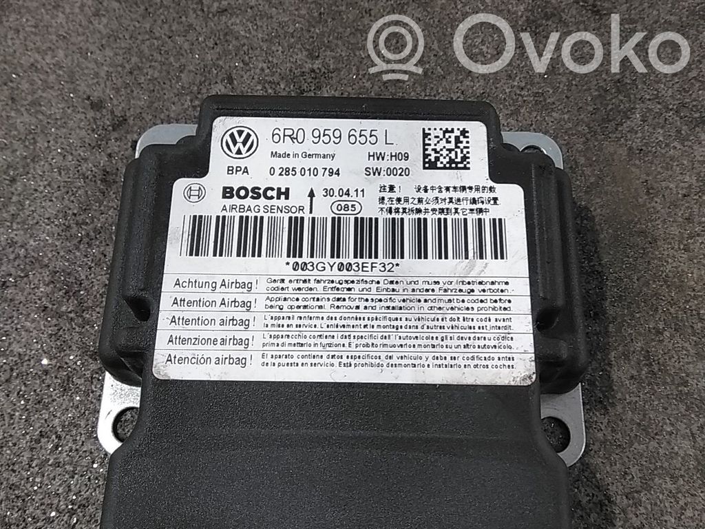 Volkswagen Polo V 6R Centralina/modulo airbag 