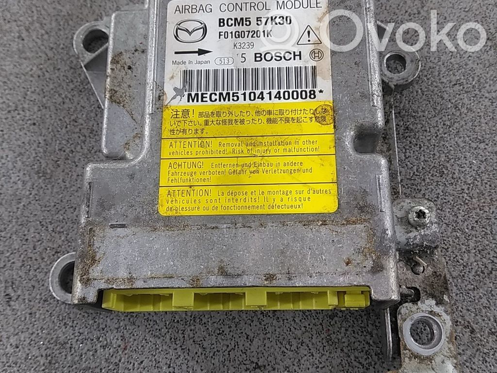Airbag control unit/module   BCM557K30,BFB657K30B