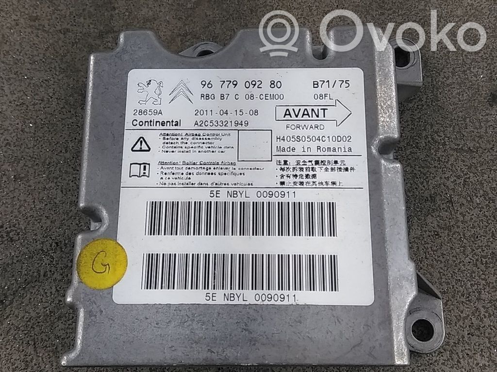 Citroen C4 II Airbag control unit/module 
