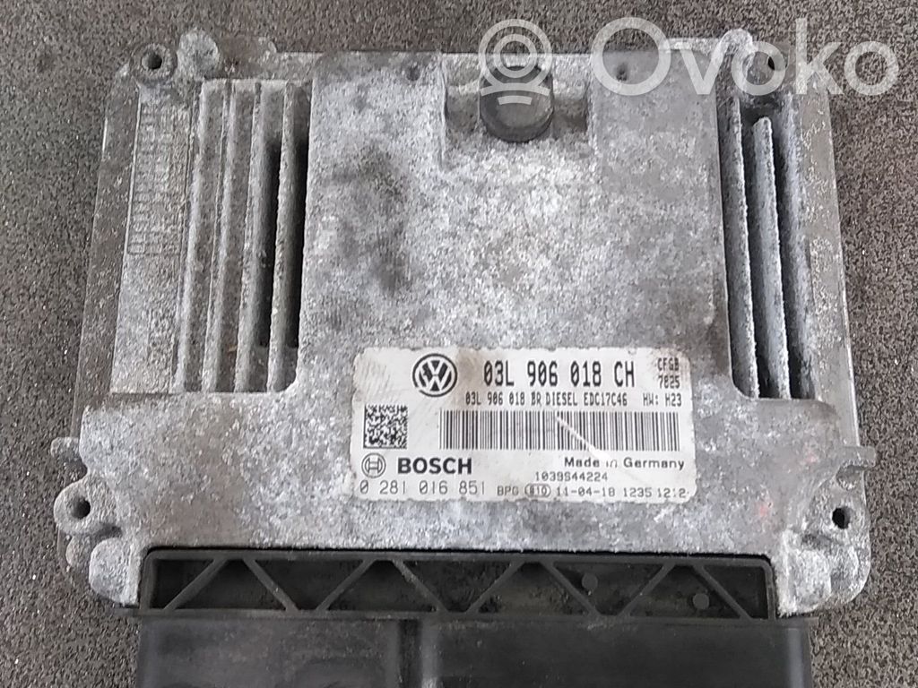 Skoda Superb B6 (3T) Engine control unit/module 