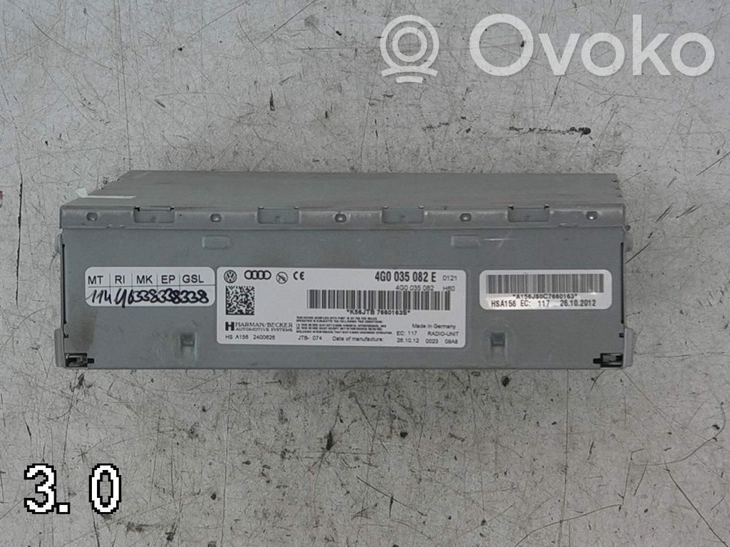 Audi A4 S4 B8 8K Radio/CD/DVD/GPS head unit 