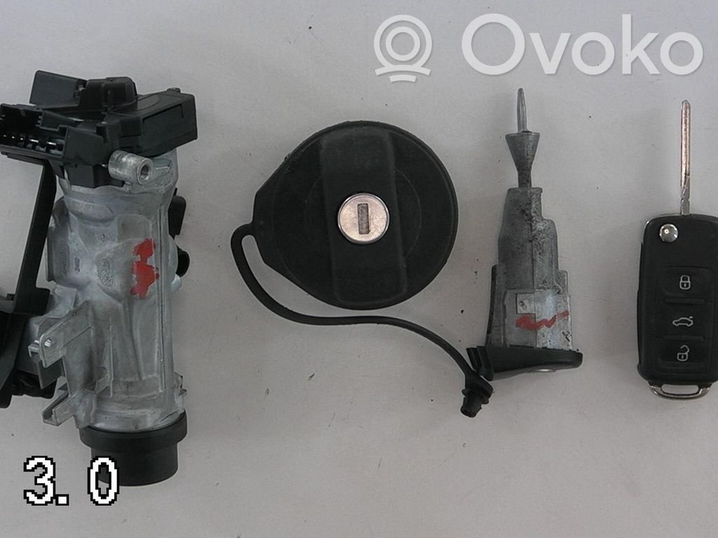 Lukko setti   107837167LE,1K0905851D,107905855KP,6RA905865B