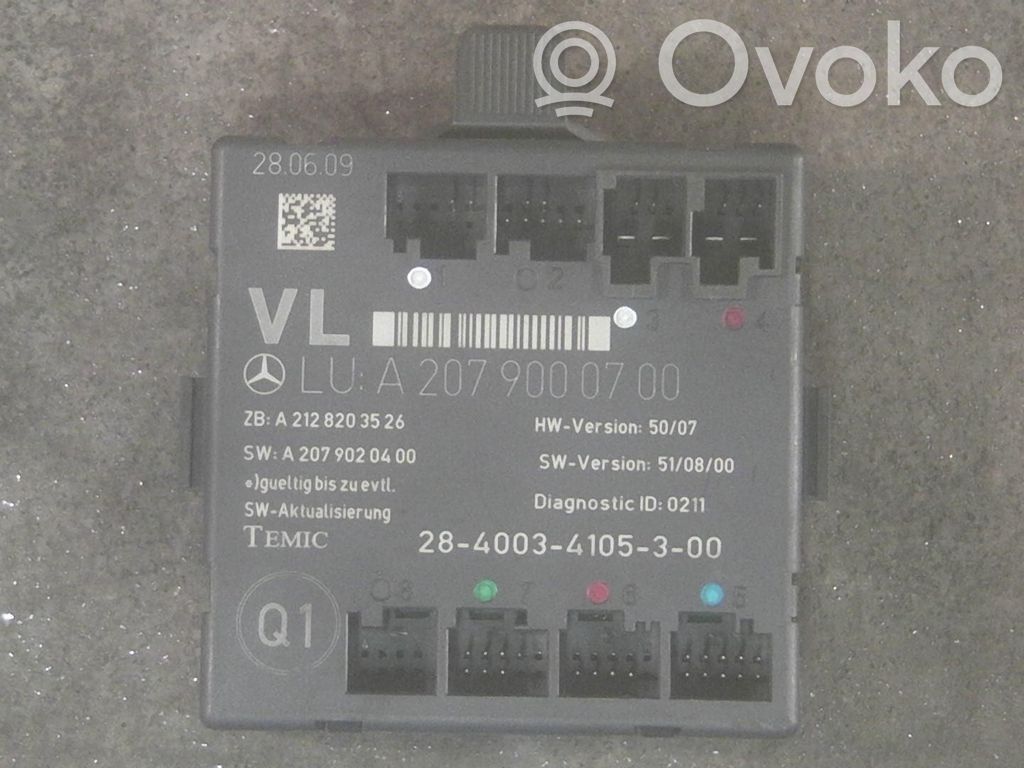 Módulo de confort/conveniencia   A2079000700