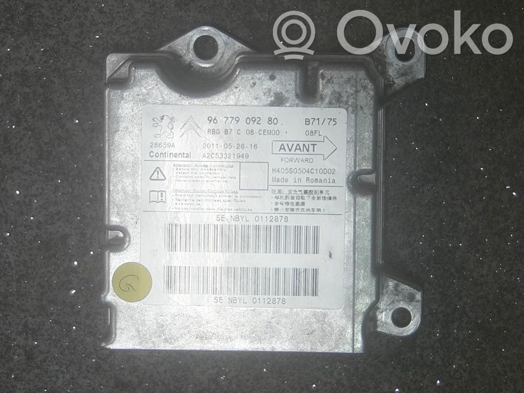 Citroen C4 II Airbag control unit/module 