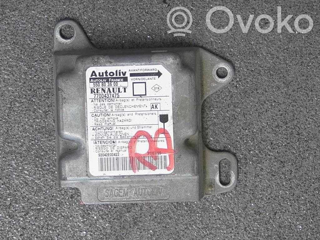 Renault Megane I Centralina/modulo airbag