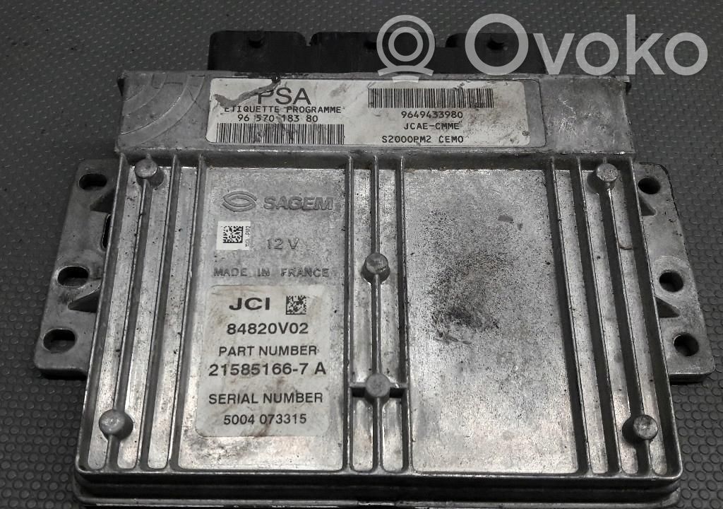 Citroen C2 Engine control unit/module ECU 