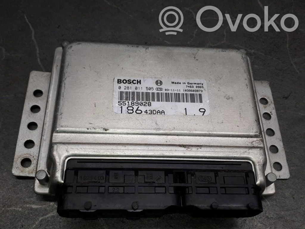 Fiat Multipla Engine control unit/module ECU 
