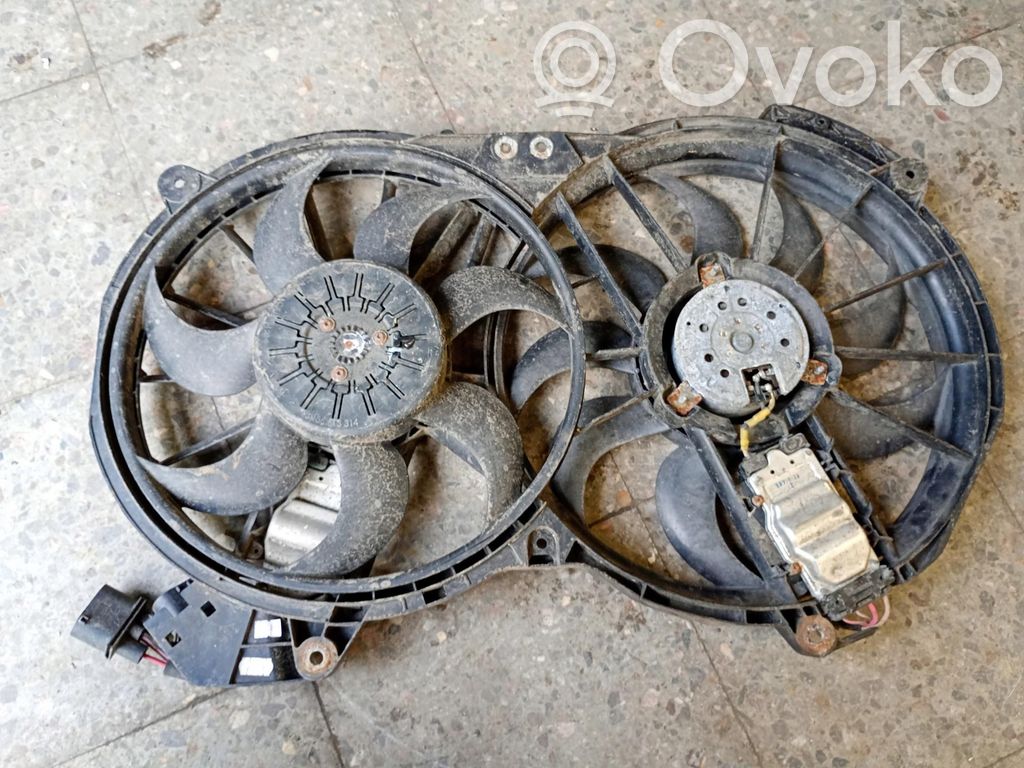 Audi A6 S6 C6 4F Ventilatore di raffreddamento elettrico del radiatore 