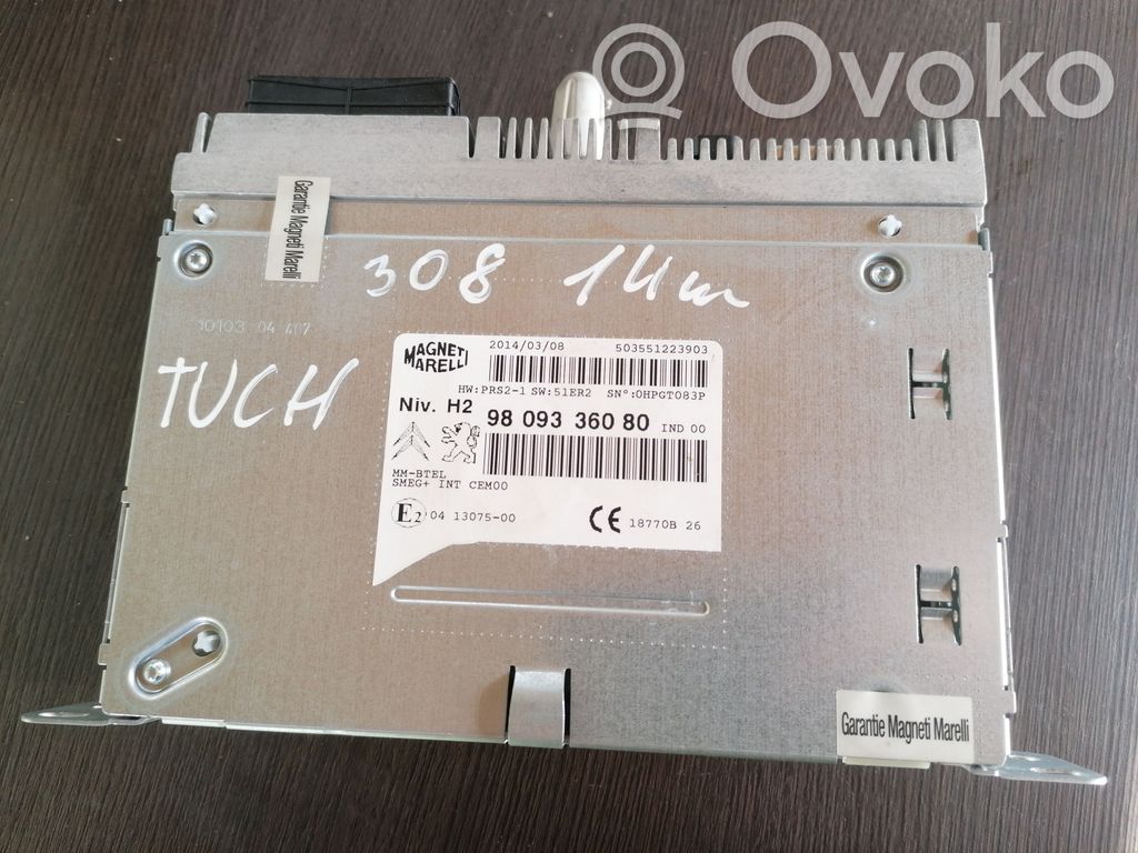 Peugeot 308 Radio/CD/DVD/GPS head unit 