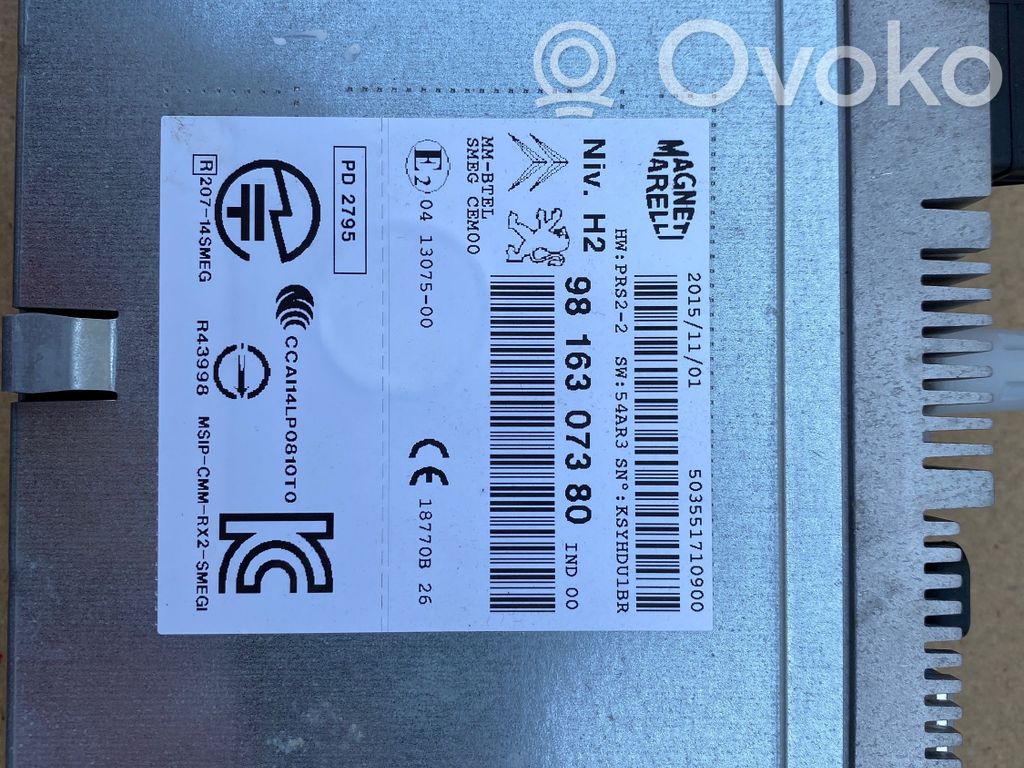 Peugeot 308 GPS navigation control unit/module 