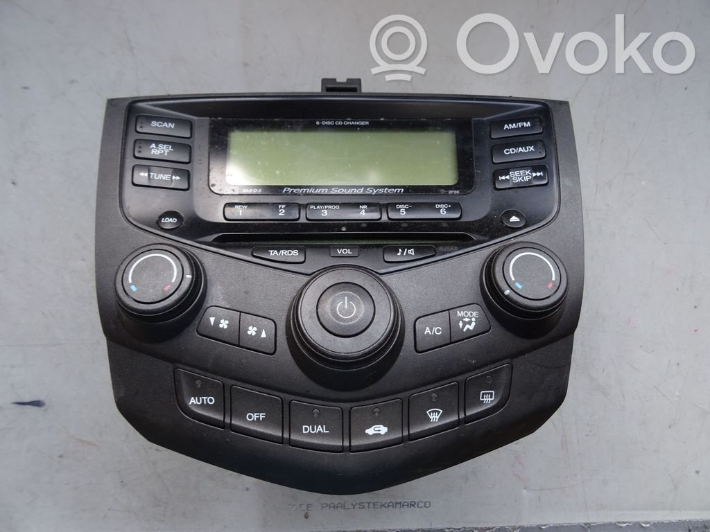 Honda Accord Unidad delantera de radio/CD/DVD/GPS 