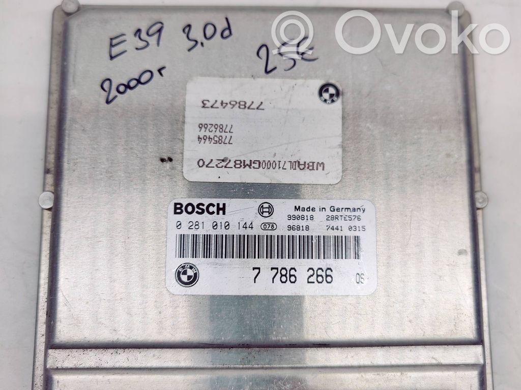 BMW 5 E39 Unitate/modul de control motor 