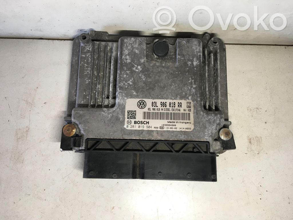 Engine control unit/module   03L906018RR,0281019904