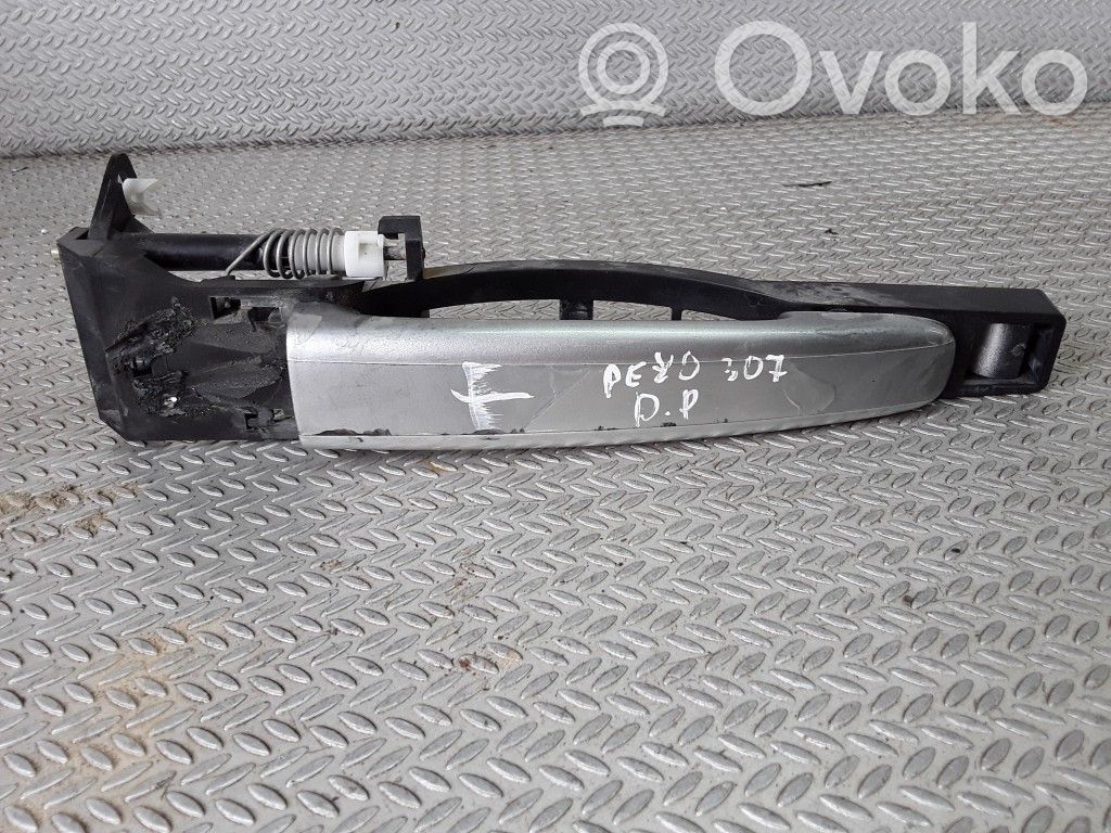 Peugeot 307 Klamka zewnętrzna drzwi przednich 