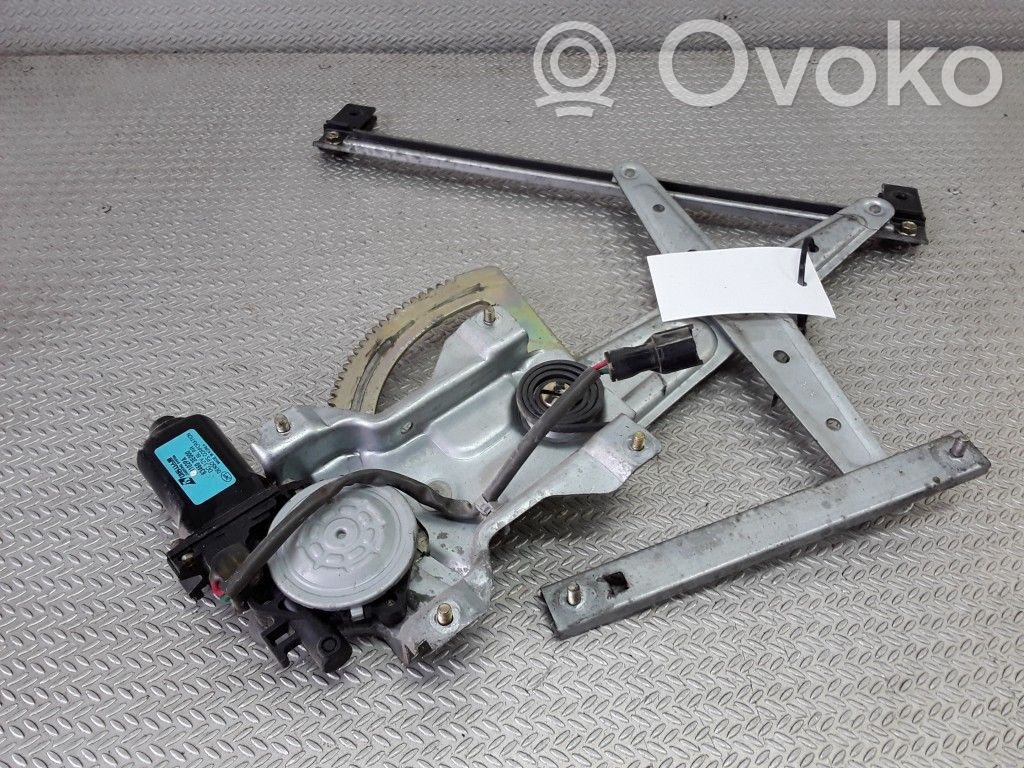 Rear door window regulator with motor