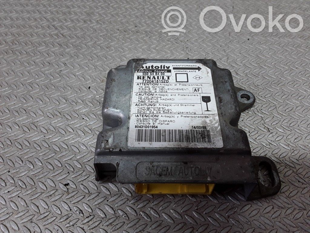 Airbag control unit/module   550548400,7700418152D