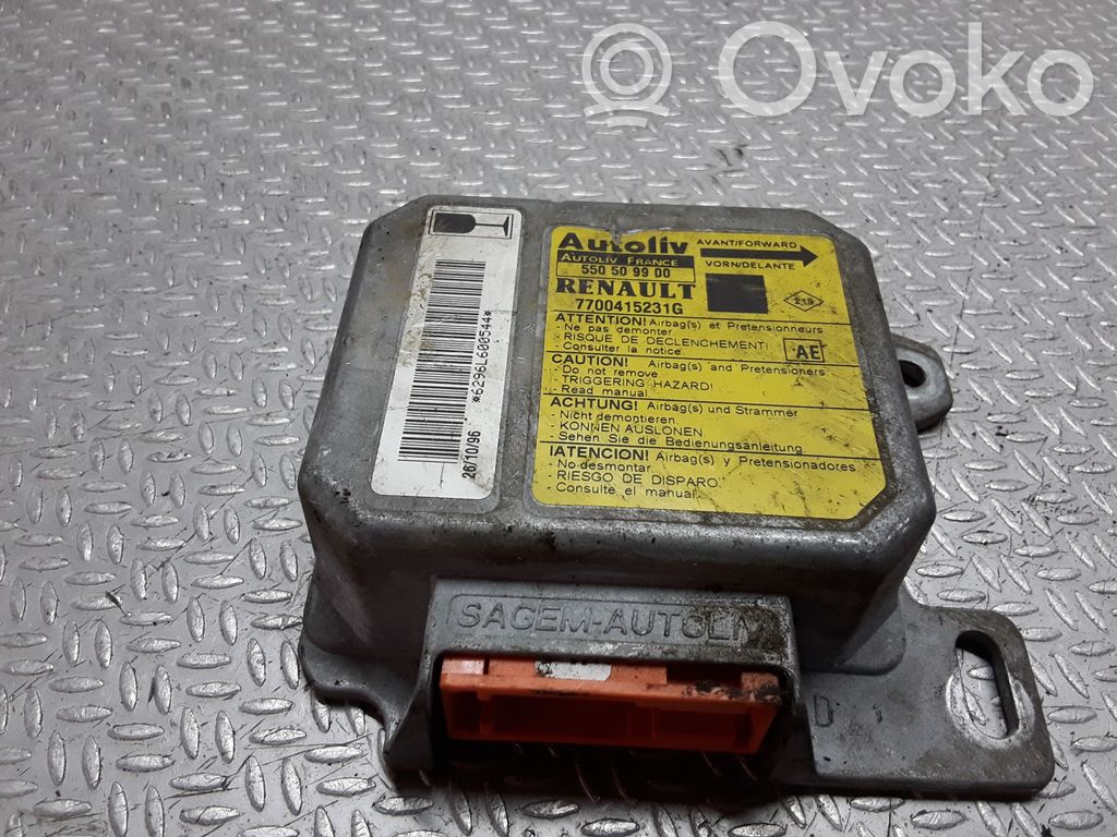 Renault Scenic I Airbag control unit/module 