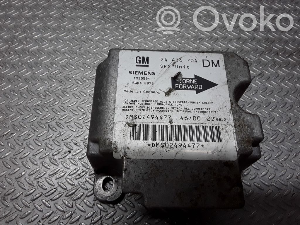 Airbag control unit/module   24416704DM,5WK42978