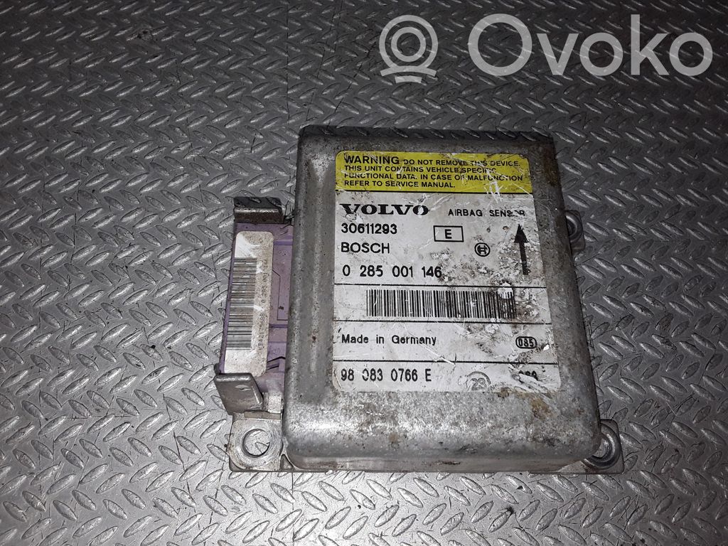 Module de contrôle airbag   0285001146,30611293