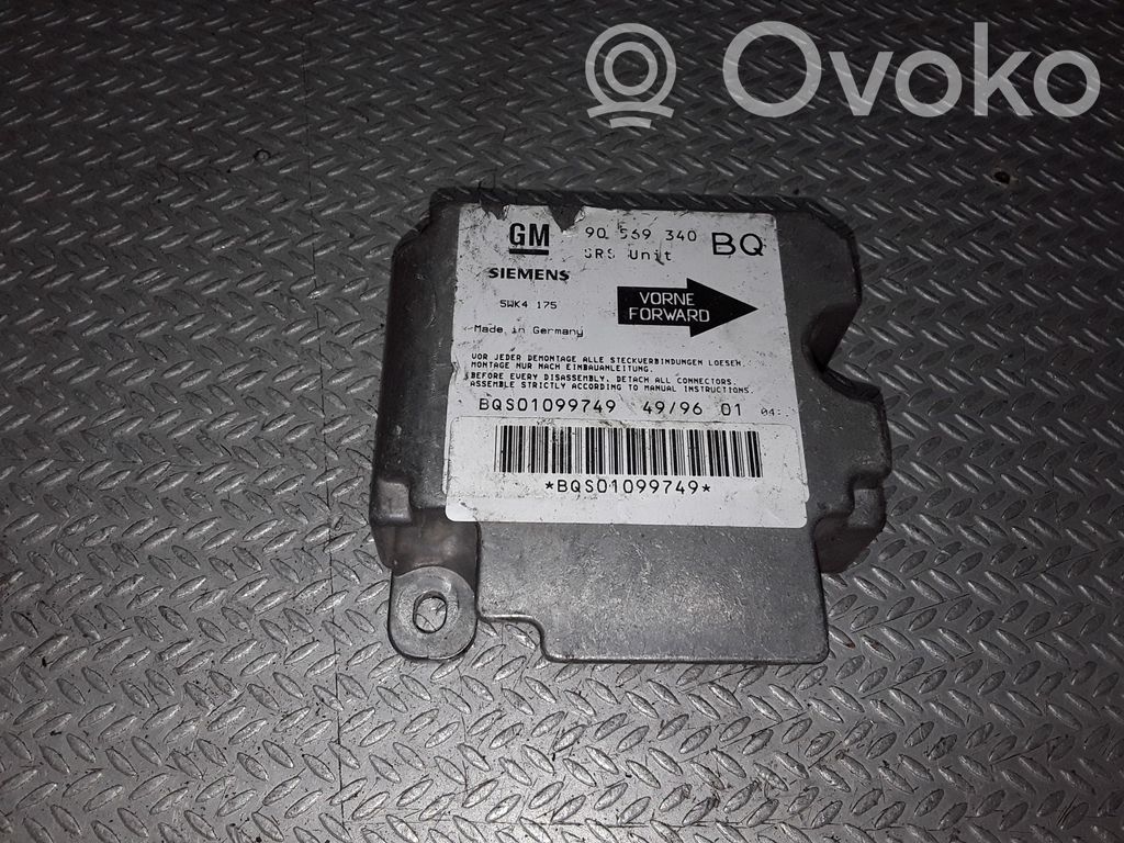 Opel Vectra B Module de contrôle airbag 