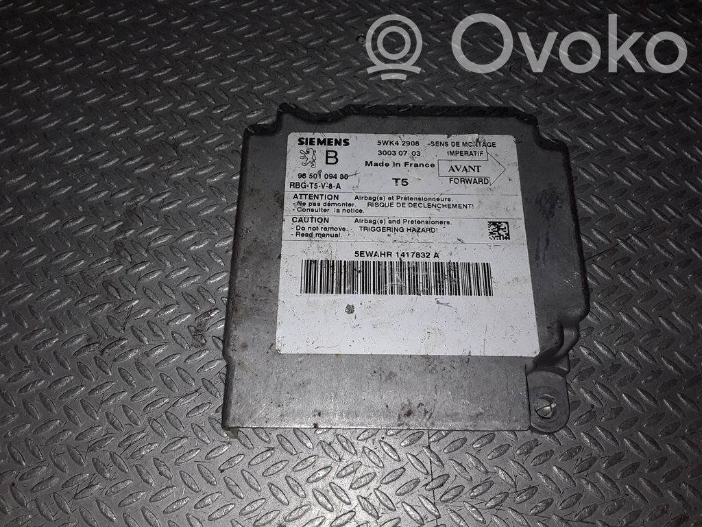 Module de contrôle airbag   9650109480,5WK42908