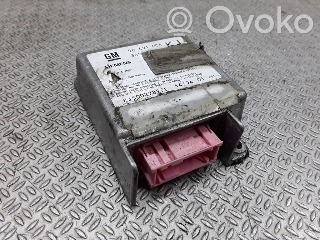 Unidad de control/módulo del Airbag   90491004