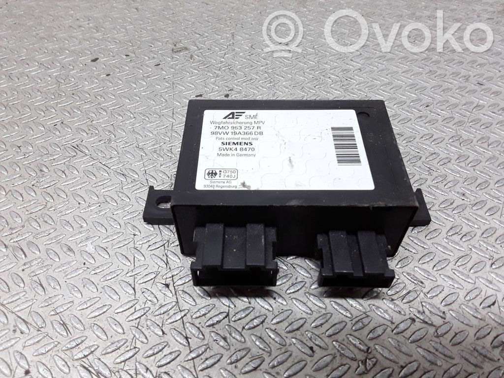Unité de commande dispositif d'immobilisation   7M0953257R,98VW19A366DB