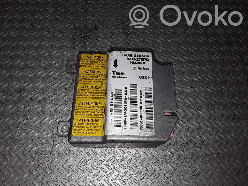 Volvo S40, V40 Airbag control unit/module 