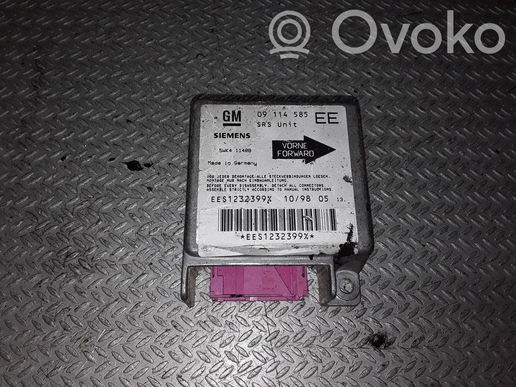 Opel Corsa B Unidad de control/módulo del Airbag 