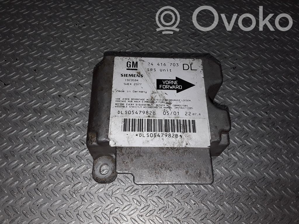 Airbag control unit/module   24416703,5WK42977