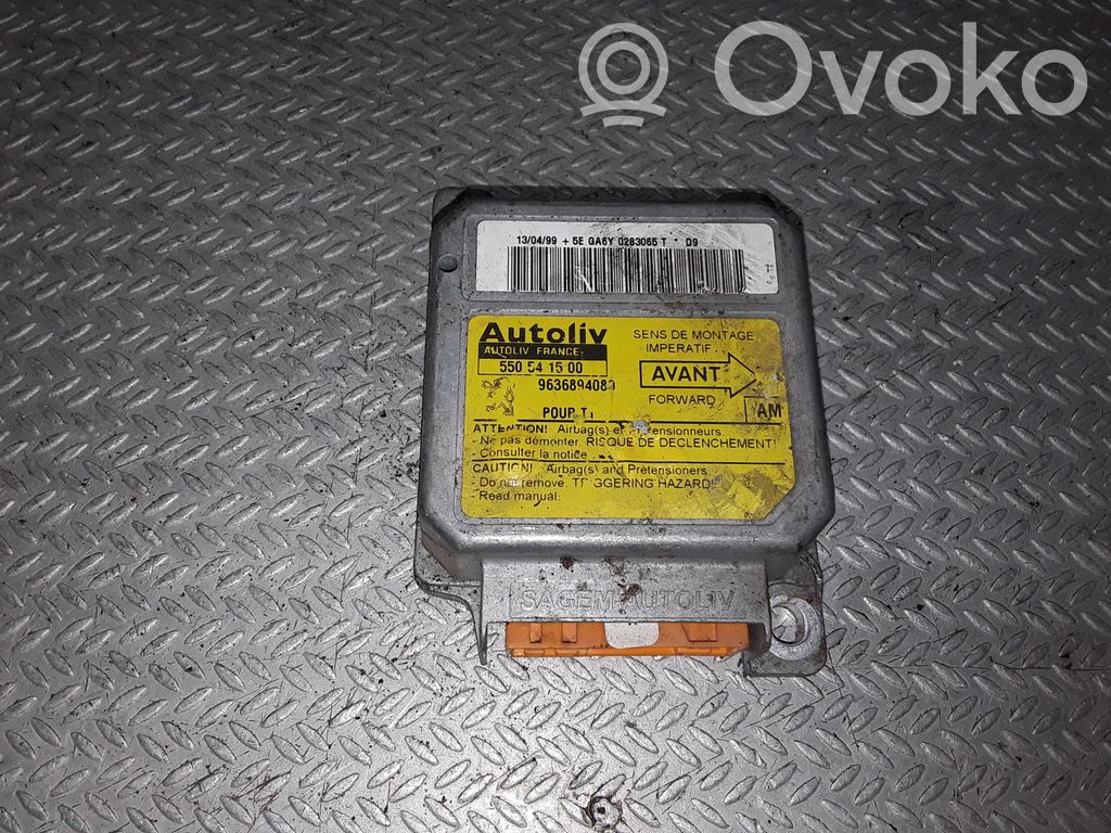 Peugeot 206 Unidad de control/módulo del Airbag 