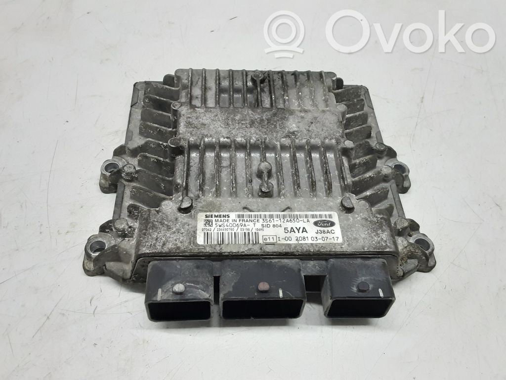 Engine control unit/module   3S6112A650LA,5WS40069A