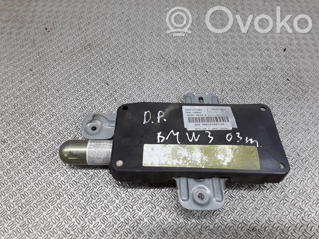 BMW 3 E46 Priekinių durų oro pagalvė 