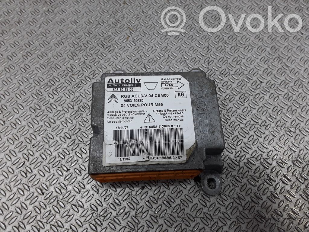 Peugeot Partner Airbag control unit/module 