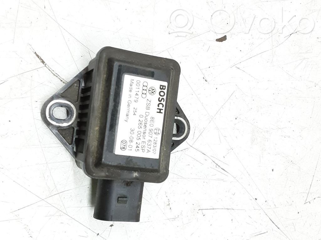 Audi A4 S4 B6 8E 8H Capteur de vitesse de lacet d'accélération ESP