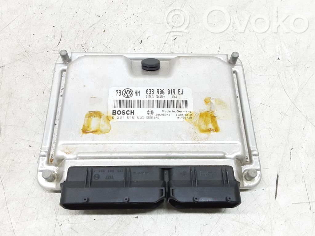 Unitate/modul de control motor   038906019EJ,0281010665