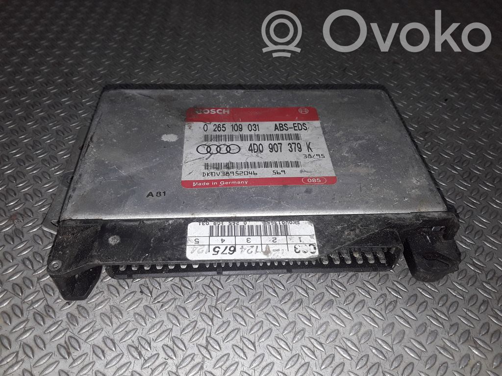 ABS control unit/module   4D0907379K,0265109031