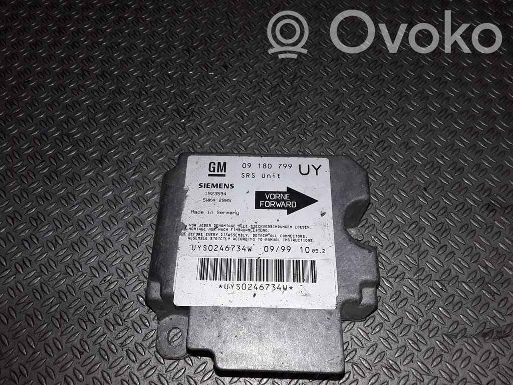 Opel Astra G Airbag control unit/module 