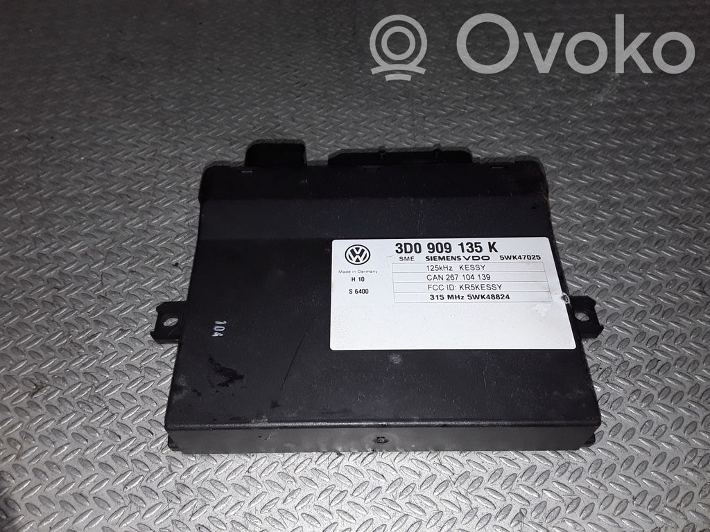 Keyless (KESSY) go control unit/module   3D0909135K,5WK48824