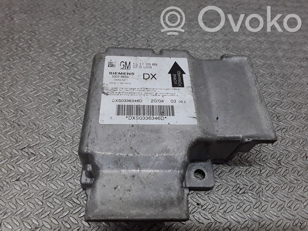 Airbag control unit/module   13170589,5WK43471