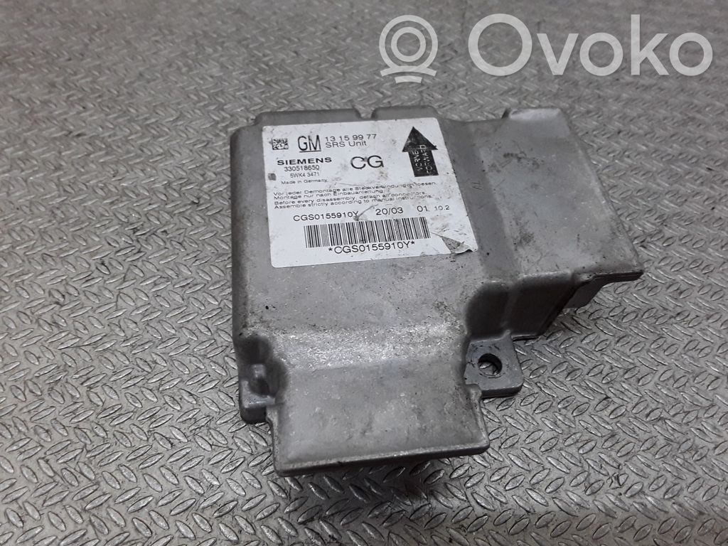 Turvatyynyn ohjainlaite/moduuli   13159977,5WK43471