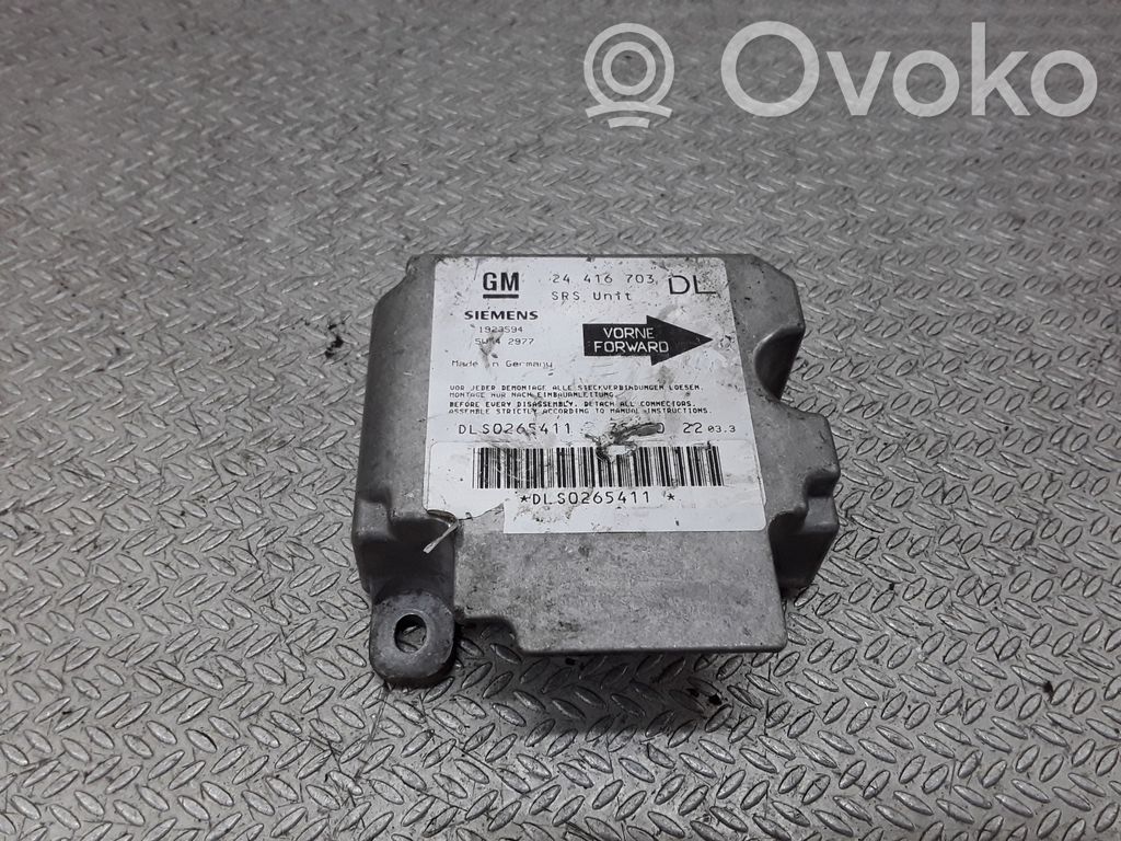 Opel Astra G Airbag control unit/module 