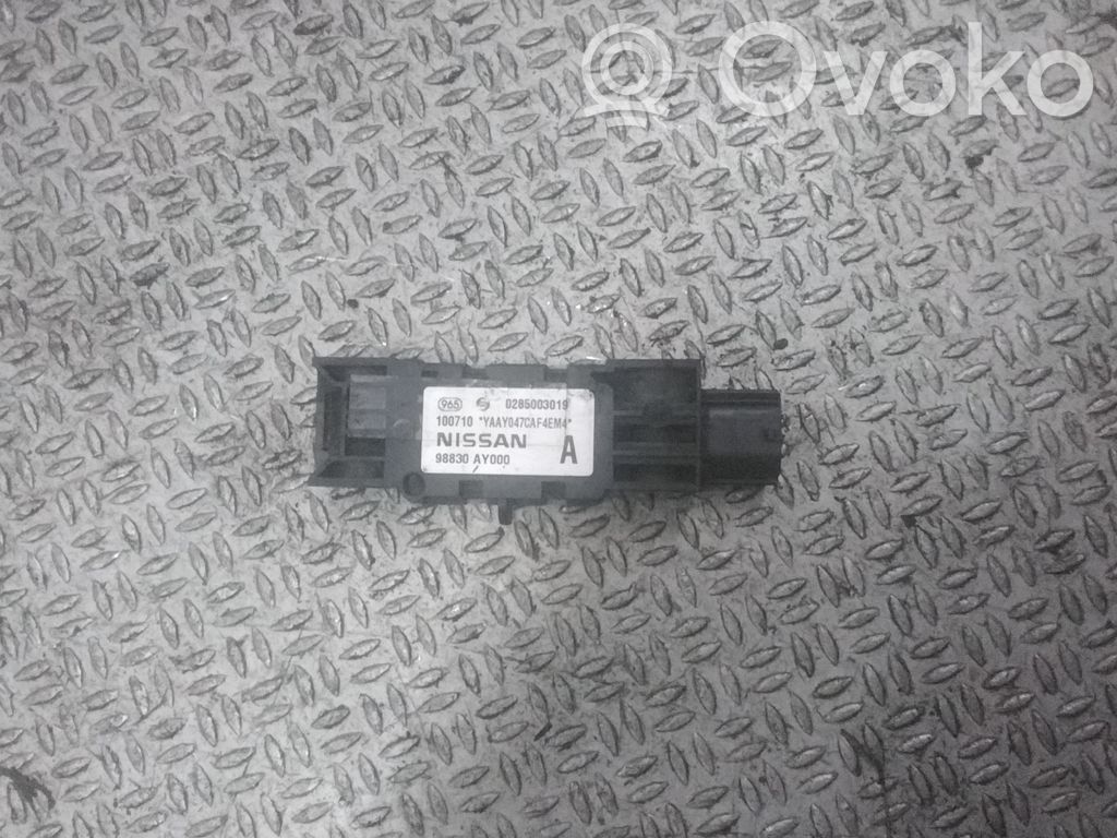 Sensor impacto/accidente para activar Airbag   98830AY000
