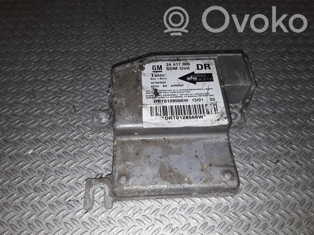Opel Corsa C Airbag control unit/module 