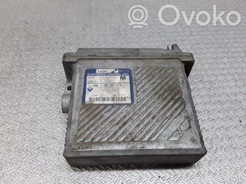 Sterownik / Moduł ECU   7700867274,770010571200